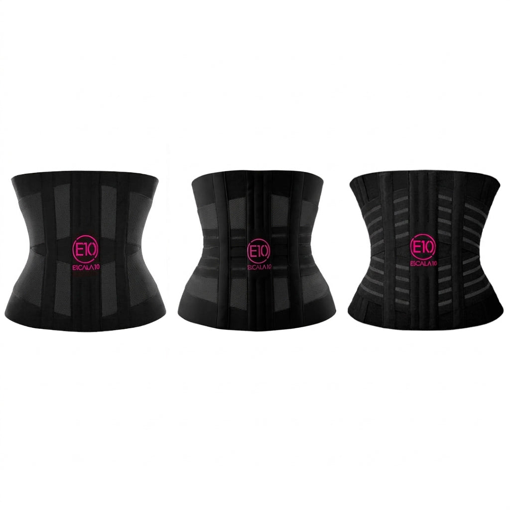 Faja de Compresión E10 — Core Black Dama · Compresión 3